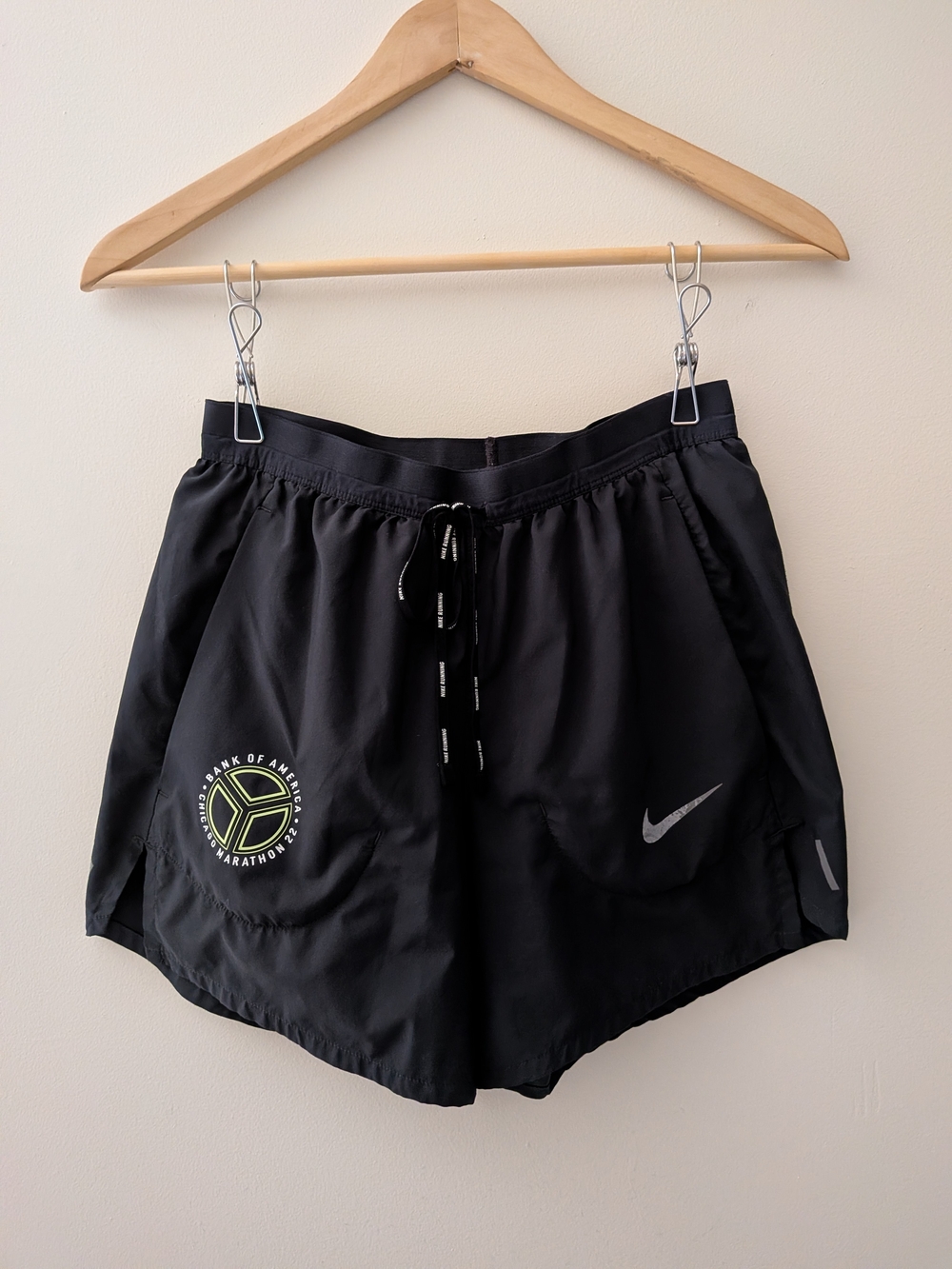 Nike Men's/Youth Boys Black Running Shorts with Drawstring, XS Unisex / All gend